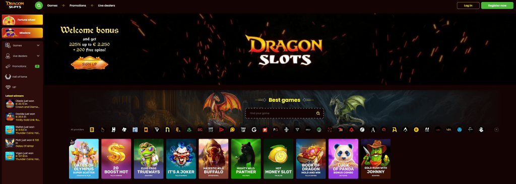 Official site Dragonslots